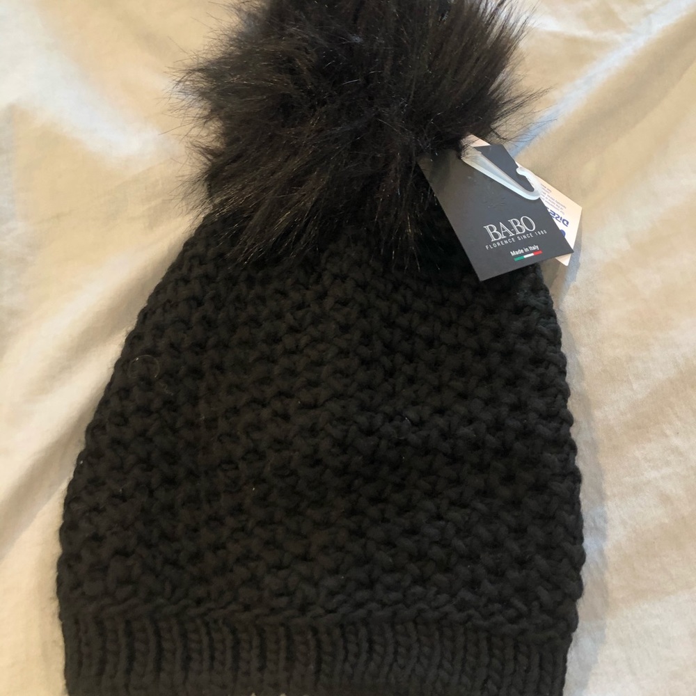 Black Hat with Pompom